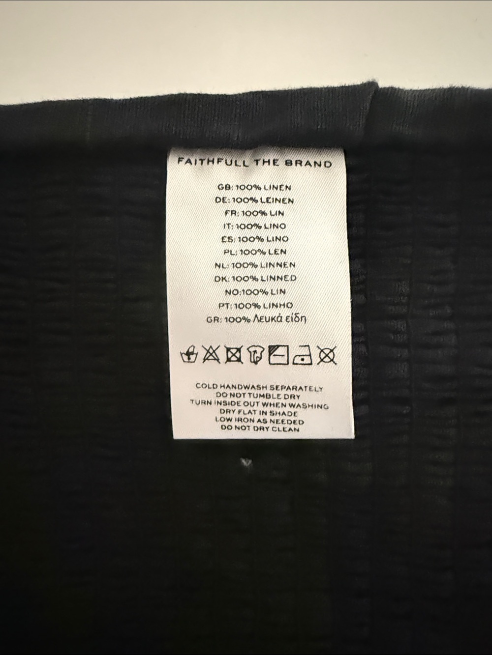 Faithfull the Brand Black Linen Set Nelli Maxi Skirt & Strapless Crop Top SZ 12 - Picture 6 of 16